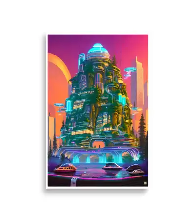  10-CITY-NEON-HIGH-Poster 