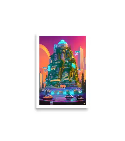  10-CITY-NEON-HIGH-Poster 