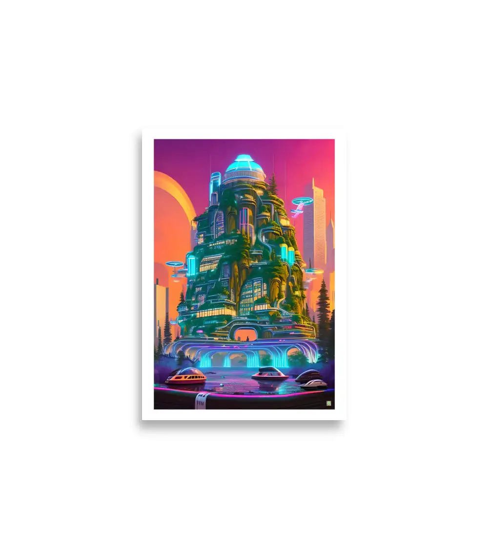  10-CITY-NEON-HIGH-Poster 